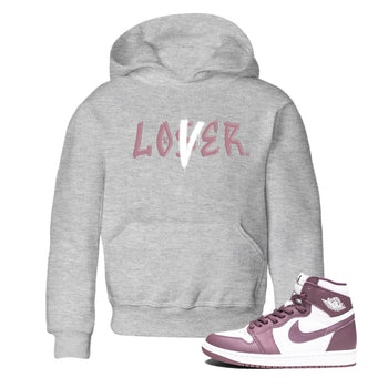 Air Jordan 1 Mauve shirt to match jordans Loser Lover sneaker tees 1s High OG Mauve SNRT Sneaker Tees Baby Toddler Heather Grey 1 T-Shirt