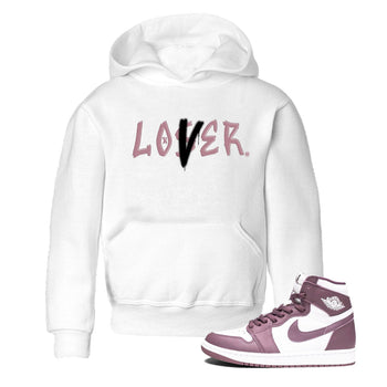 Air Jordan 1 Mauve shirt to match jordans Loser Lover sneaker tees 1s High OG Mauve SNRT Sneaker Tees Baby Toddler White 1 T-Shirt