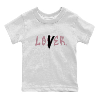 Air Jordan 1 Mauve shirt to match jordans Loser Lover sneaker tees 1s High OG Mauve SNRT Sneaker Tees Baby Toddler White 2 T-Shirt