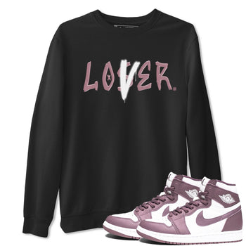 Air Jordan 1 Mauve shirt to match jordans Loser Lover sneaker tees 1s High OG Mauve SNRT Sneaker Tees Unisex Streetwear Clothing Black 1 T-Shirt
