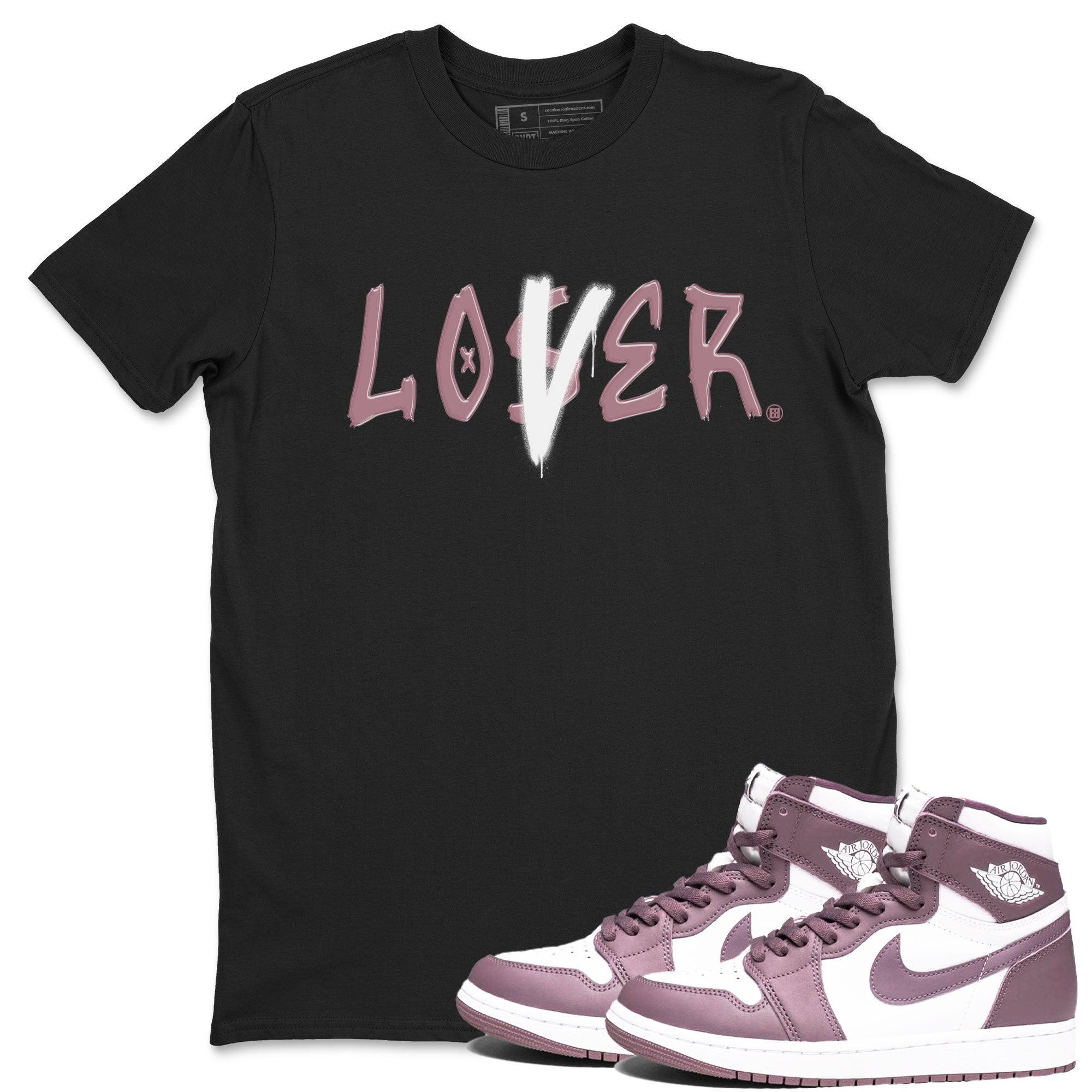 Air Jordan 1 Mauve shirt to match jordans Loser Lover sneaker tees 1s High OG Mauve SNRT Sneaker Tees Unisex Streetwear Clothing Black 1 T-Shirt