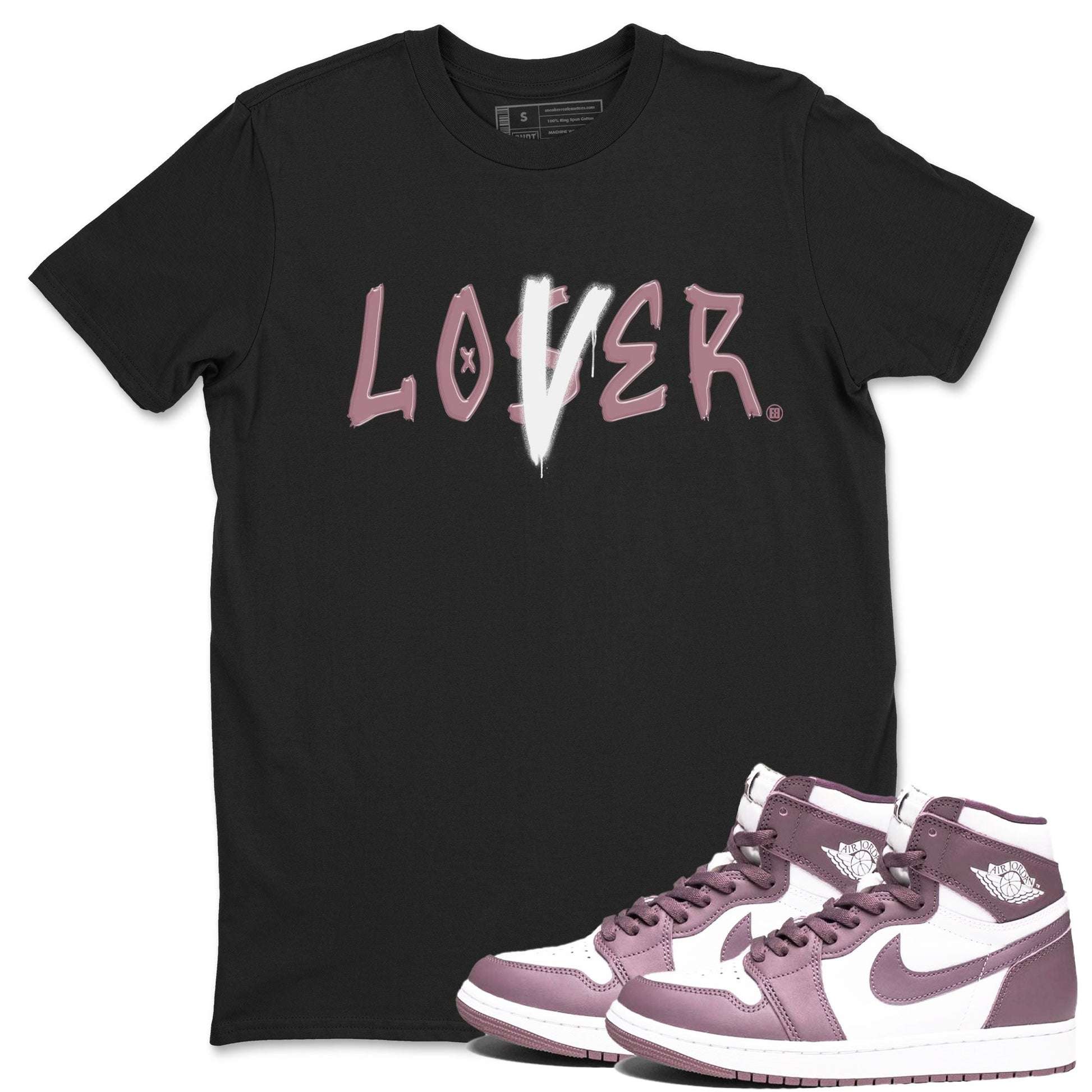 Air Jordan 1 Mauve shirt to match jordans Loser Lover sneaker tees 1s High OG Mauve SNRT Sneaker Tees Unisex Streetwear Clothing Black 1 T-Shirt