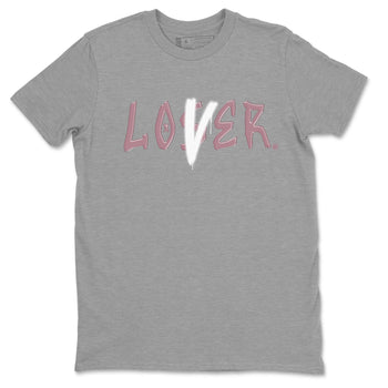 Air Jordan 1 Mauve shirt to match jordans Loser Lover sneaker tees 1s High OG Mauve SNRT Sneaker Tees Unisex Streetwear Clothing Heather Grey 2 T-Shirt