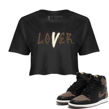 Air Jordan 1 Retro High OG Palomino shirt to match jordans Loser Lover sneaker tees Air Jordan 1 Palomino SNRT Sneaker Release Tees Black 1 Crop T-Shirt