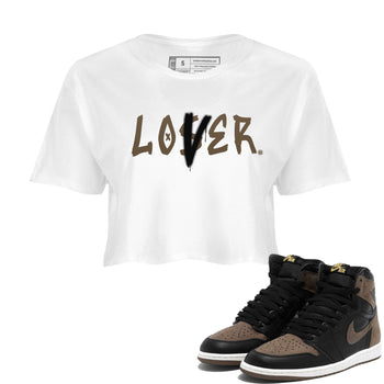 Air Jordan 1 Retro High OG Palomino shirt to match jordans Loser Lover sneaker tees Air Jordan 1 Palomino SNRT Sneaker Release Tees White 1 Crop T-Shirt