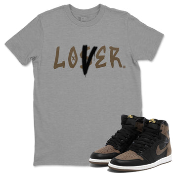 Air Jordan 1 Retro High OG Palomino shirt to match jordans Loser Lover sneaker tees Air Jordan 1 Palomino SNRT Sneaker Release Tees Unisex Heather Grey 1 T-Shirt