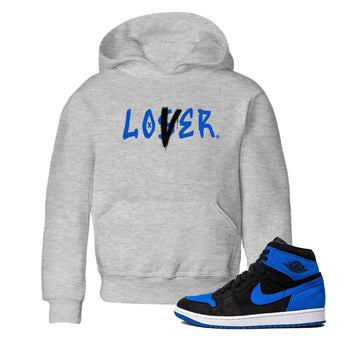 AJ1 Retro Royal Reimagined shirt to match jordans Loser Lover sneaker tees Air Jordan 1 Royal Reimagined SNRT Sneaker Tees Casual Crew Neck T-Shirt Baby Toddler Heather Grey 1 T-Shirt