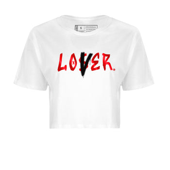 Air Jordan 1 Satin Bred Sneaker Match Tees Loser Lover Sneaker Tees Jordan 1 High OG Satin Bred Sneaker Release Tees Women's Shirts White 2