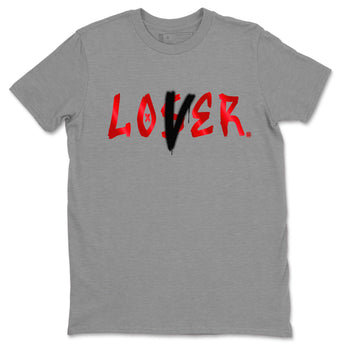 Air Jordan 1 Satin Bred Sneaker Match Tees Loser Lover Sneaker Tees Jordan 1 High OG Satin Bred Sneaker Release Tees Unisex Shirts Heather Grey 2