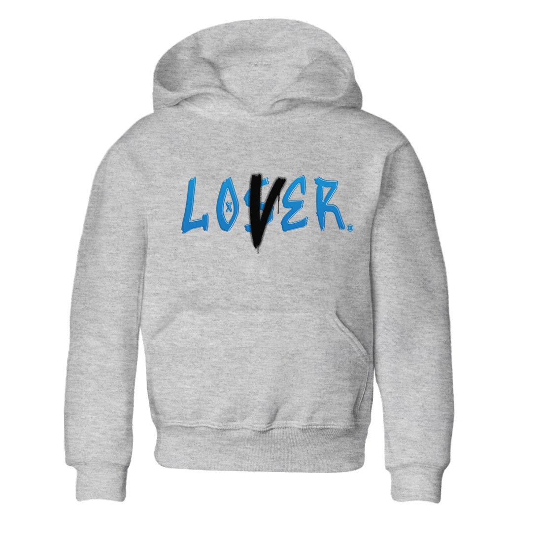 Air Jordan 1 Travis Scott Fragment Sneaker Match Tees Loser Lover Sneaker Tees Air Jordan 1 High x Travis Scott x Fragment Sneaker Release Tees Kids Shirts Heather Grey 2
