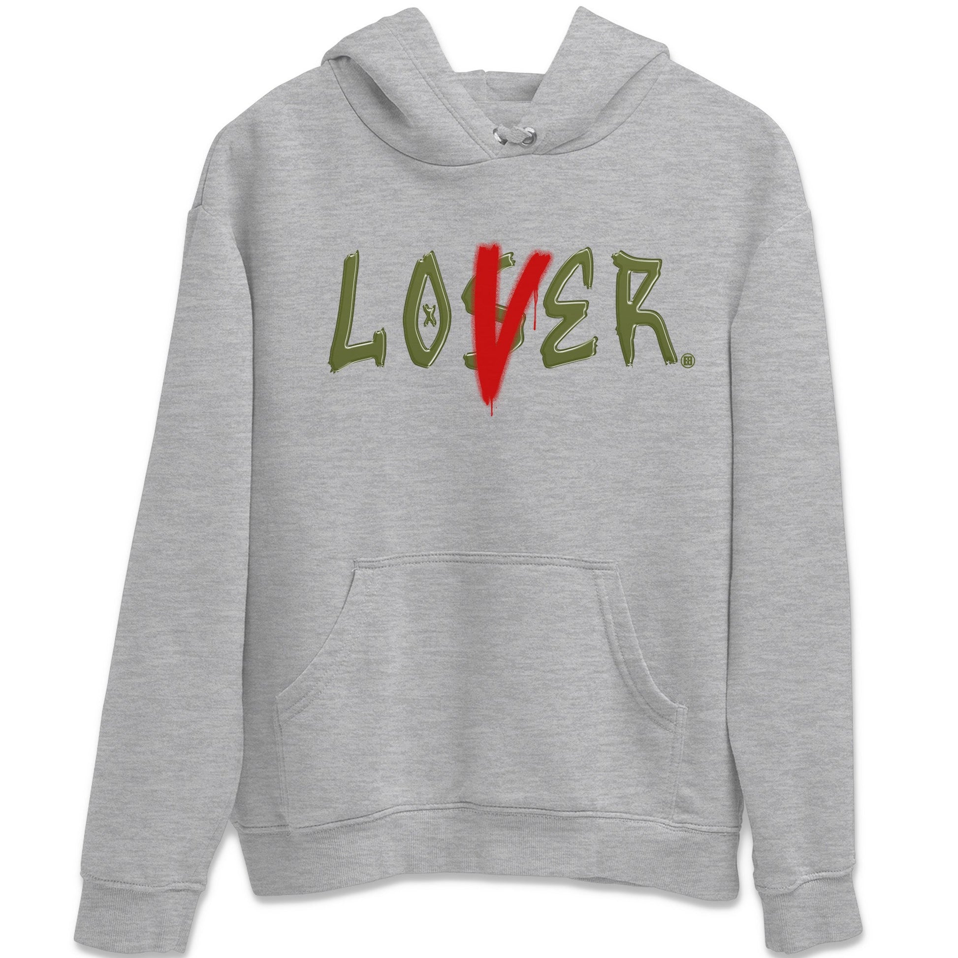 Air Jordan 1 Travis Scott Olive Sneaker Match Tees Loser Lover Sneaker Tees Air Jordan 1 Low x Travis Scott x Olive Sneaker Release Tees Unisex Shirts Heather Grey 2