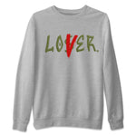 Air Jordan 1 Travis Scott Olive Sneaker Match Tees Loser Lover Sneaker Tees Air Jordan 1 Low x Travis Scott x Olive Sneaker Release Tees Unisex Shirts Heather Grey 2