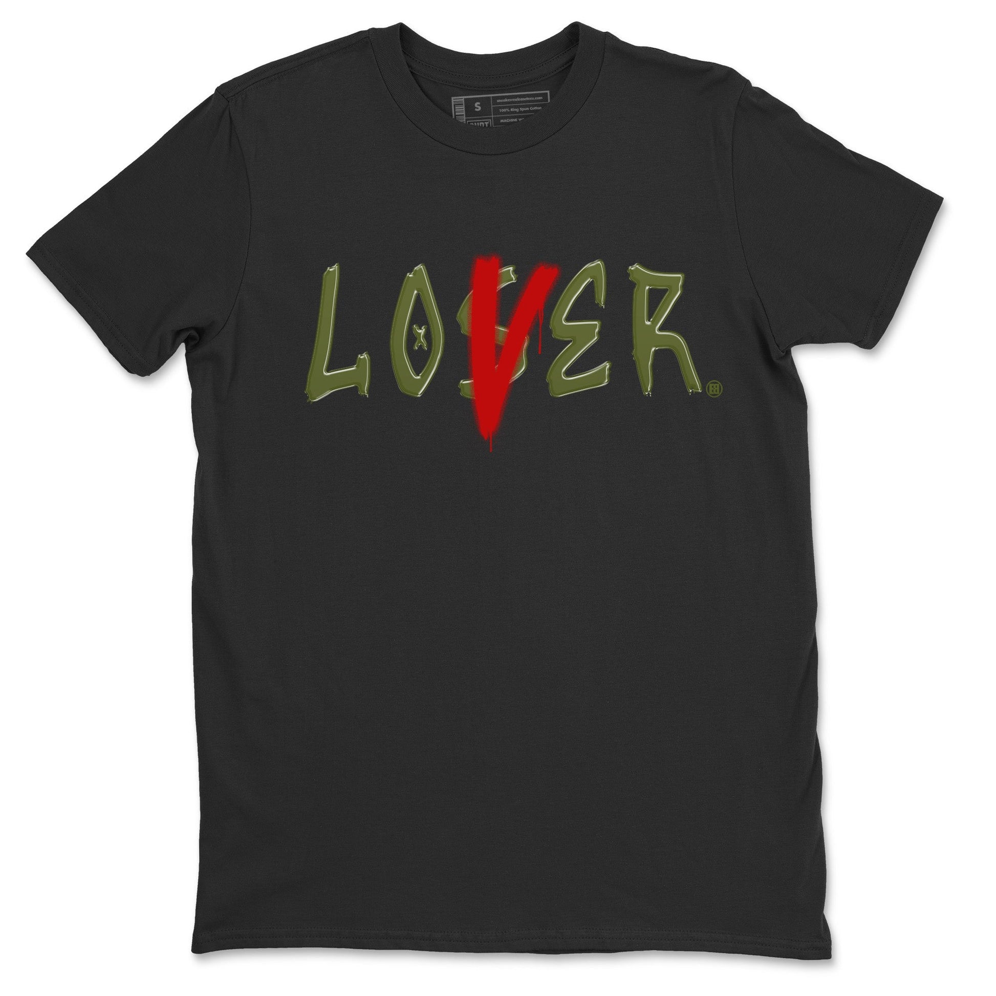 Air Jordan 1 Travis Scott Olive Sneaker Match Tees Loser Lover Sneaker Tees Air Jordan 1 Low x Travis Scott x Olive Sneaker Release Tees Unisex Shirts Black 2