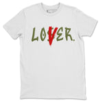 Air Jordan 1 Travis Scott Olive Sneaker Match Tees Loser Lover Sneaker Tees Air Jordan 1 Low x Travis Scott x Olive Sneaker Release Tees Unisex Shirts White 2