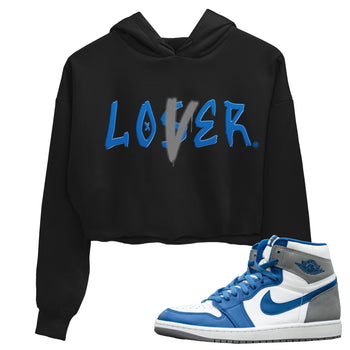 Jordan 1 True Blue Sneaker Match Tees Loser Lover Sneaker Tees Jordan 1 True Blue Sneaker Release Tees Women's Shirts