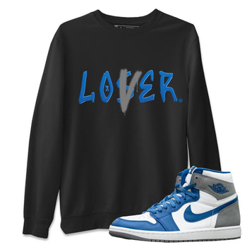 Jordan 1 True Blue Sneaker Match Tees Loser Lover Sneaker Tees Jordan 1 True Blue Sneaker Release Tees Unisex Shirts