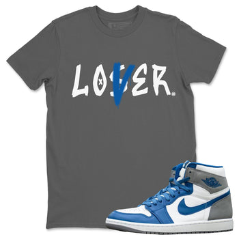 Jordan 1 True Blue Sneaker Match Tees Loser Lover Sneaker Tees Jordan 1 True Blue Sneaker Release Tees Unisex Shirts