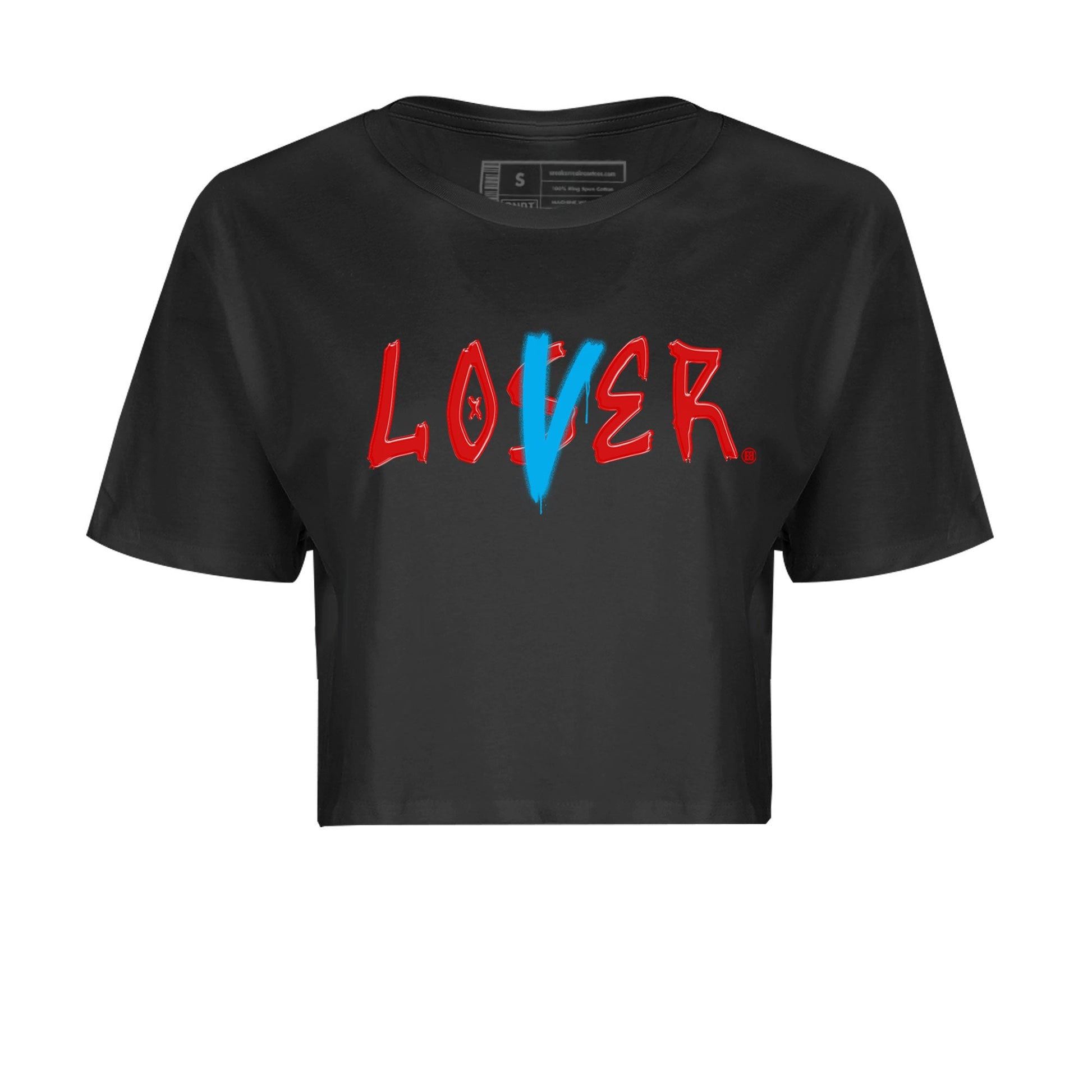Air Jordan 1 UNC to Chicago Sneaker Match Tees Loser Lover Sneaker Tees Jordan 1 Low OG WMNS UNC to Chicago SNRT Sneaker Release Tees Women's Shirts Black 2