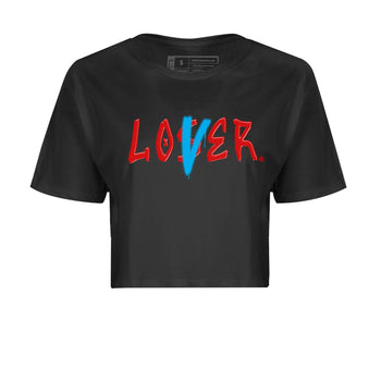 Air Jordan 1 UNC to Chicago Sneaker Match Tees Loser Lover Sneaker Tees Jordan 1 Low OG WMNS UNC to Chicago SNRT Sneaker Release Tees Women's Shirts Black 2