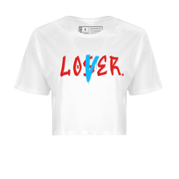 Air Jordan 1 UNC to Chicago Sneaker Match Tees Loser Lover Sneaker Tees Jordan 1 Low OG WMNS UNC to Chicago SNRT Sneaker Release Tees Women's Shirts White 2