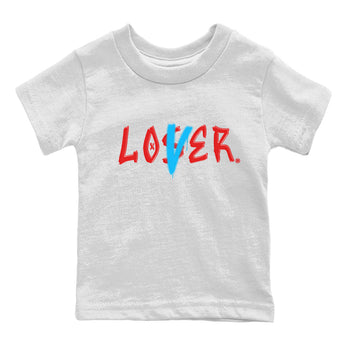 Air Jordan 1 UNC to Chicago Sneaker Match Tees Loser Lover Sneaker Tees Jordan 1 Low OG WMNS UNC to Chicago SNRT Sneaker Release Tees Kids and Baby Youth Shirts White 2