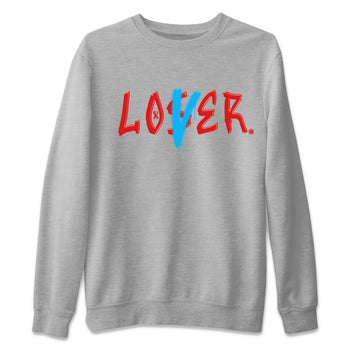 Air Jordan 1 UNC to Chicago Sneaker Match Tees Loser Lover Sneaker Tees Jordan 1 Low OG WMNS UNC to Chicago SNRT Sneaker Release Tees Unisex Shirts Heather Grey 2