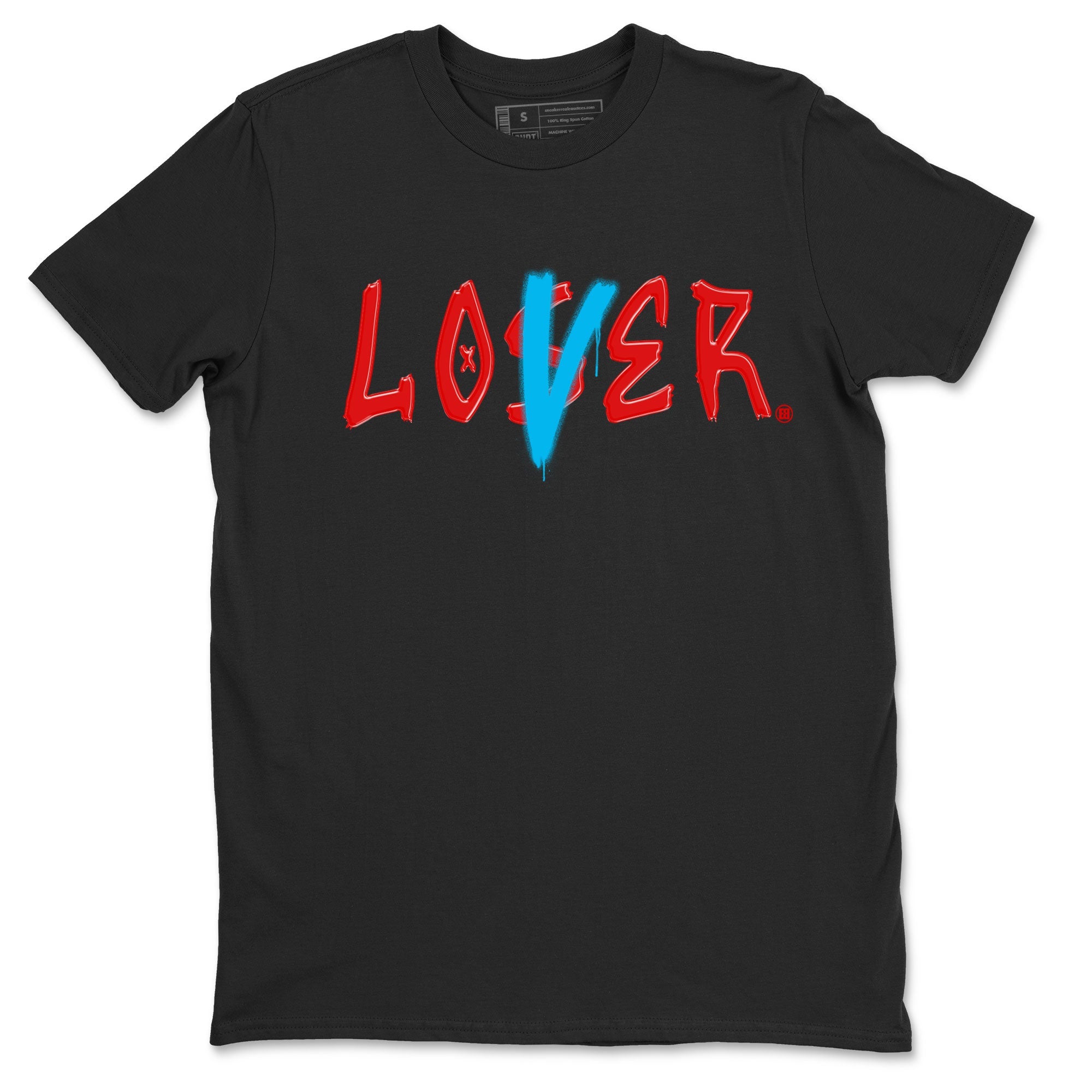 Air Jordan 1 UNC to Chicago Sneaker Match Tees Loser Lover Sneaker Tees Jordan 1 Low OG WMNS UNC to Chicago SNRT Sneaker Release Tees Unisex Shirts Black 2
