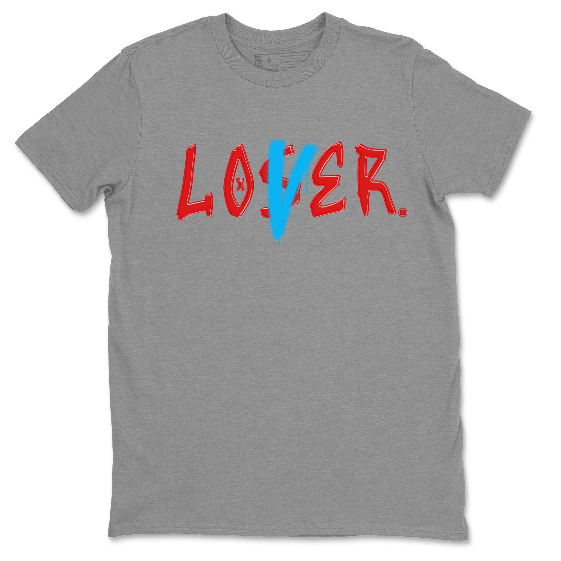 Air Jordan 1 UNC to Chicago Sneaker Match Tees Loser Lover Sneaker Tees Jordan 1 Low OG WMNS UNC to Chicago SNRT Sneaker Release Tees Unisex Shirts Heather Grey 2