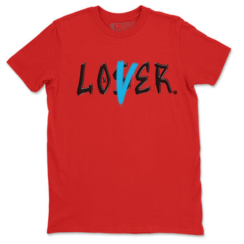 Air Jordan 1 UNC to Chicago Sneaker Match Tees Loser Lover Sneaker Tees Jordan 1 Low OG WMNS UNC to Chicago SNRT Sneaker Release Tees Unisex Shirts Red 2