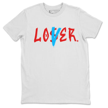 Air Jordan 1 UNC to Chicago Sneaker Match Tees Loser Lover Sneaker Tees Jordan 1 Low OG WMNS UNC to Chicago SNRT Sneaker Release Tees Unisex Shirts White 2