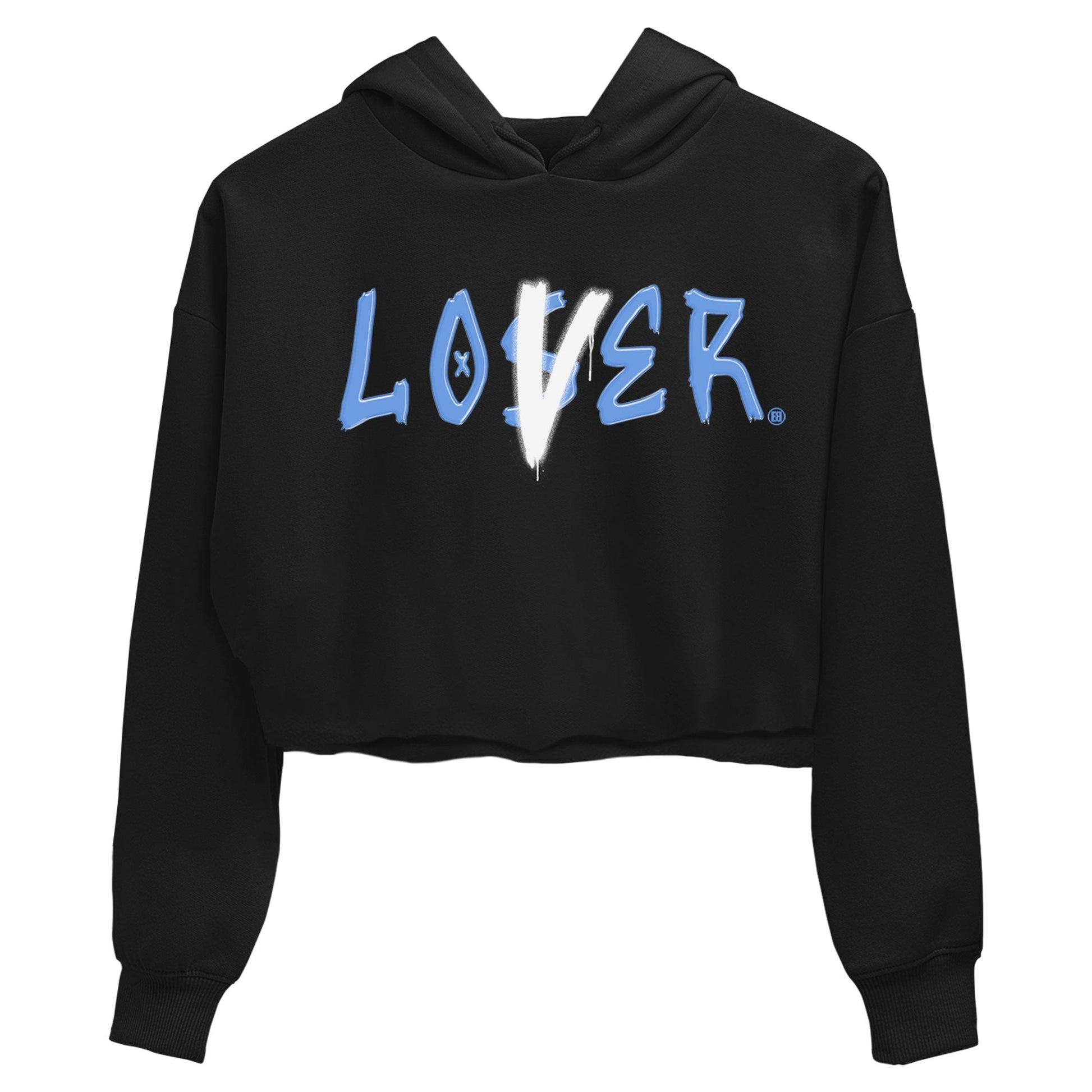 Air Jordan 1 UNC Toe shirt to match jordans Loser Lover sneaker tees Air Jordan 1 Retro High OG UNC Toe SNRT Sneaker Release Tees Black 2 Crop T-Shirt