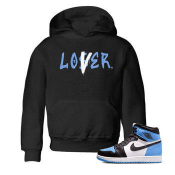Air Jordan 1 UNC Toe shirt to match jordans Loser Lover sneaker tees Air Jordan 1 Retro High OG UNC Toe SNRT Sneaker Release Tees Baby Toddler Black 1 T-Shirt