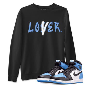 Air Jordan 1 UNC Toe shirt to match jordans Loser Lover sneaker tees Air Jordan 1 Retro High OG UNC Toe SNRT Sneaker Release Tees Unisex Black 1 T-Shirt