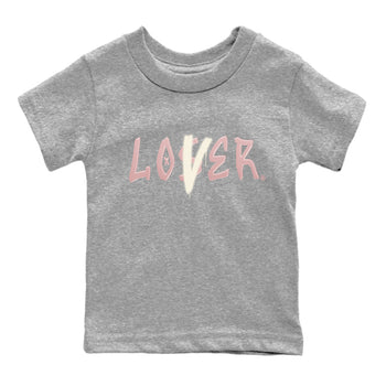 Air Jordan 1 Washed Pink Sneaker Match Tees Loser Lover Sneaker Tees Air Jordan 1 High OG WMNS Washed Pink Sneaker Release Tees Kids Shirts Heather Grey 2
