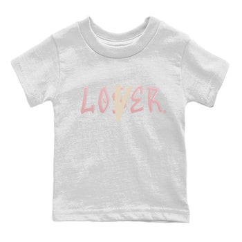 Air Jordan 1 Washed Pink Sneaker Match Tees Loser Lover Sneaker Tees Air Jordan 1 High OG WMNS Washed Pink Sneaker Release Tees Kids Shirts White 2