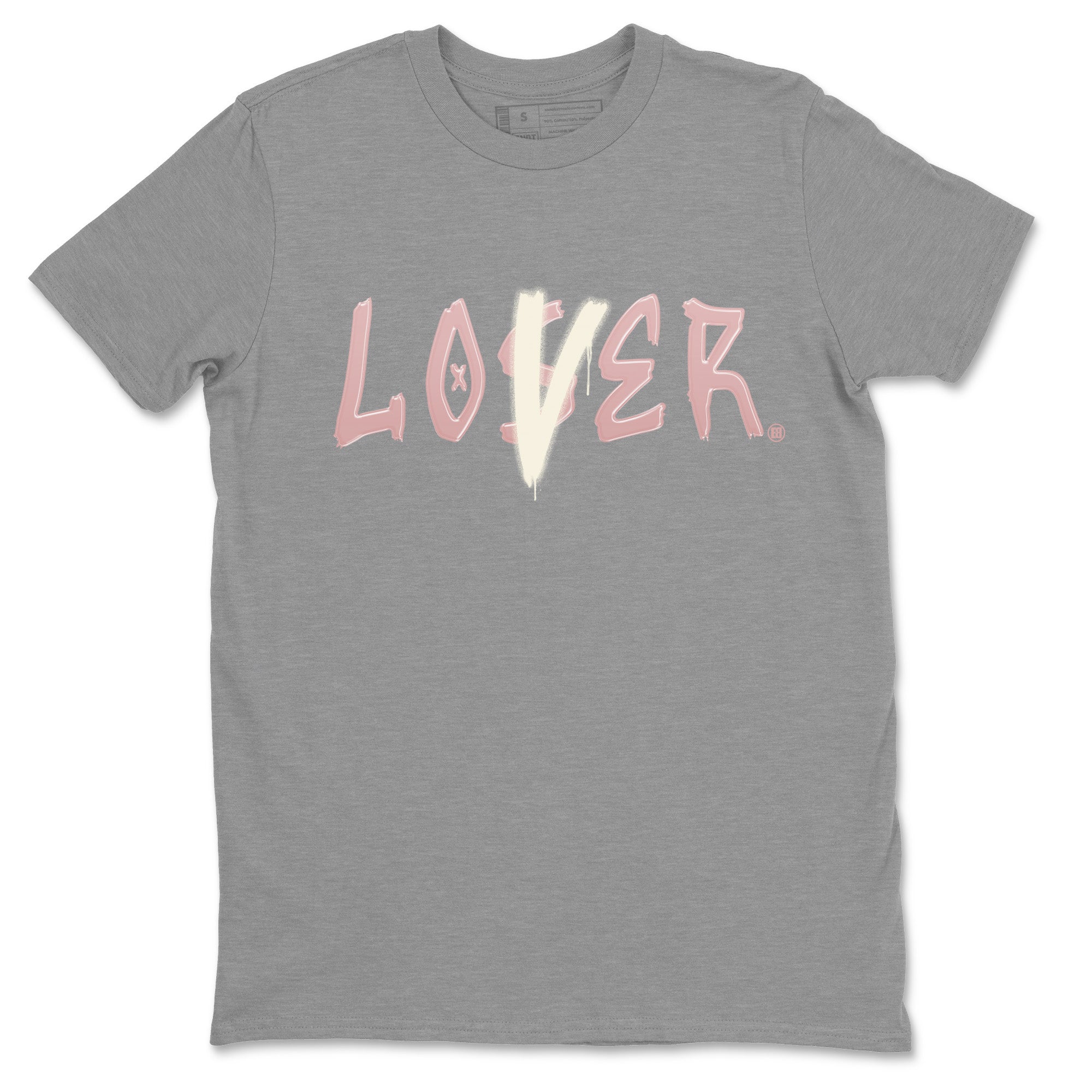 Air Jordan 1 Washed Pink Sneaker Match Tees Loser Lover Sneaker Tees Air Jordan 1 High OG WMNS Washed Pink Sneaker Release Tees Unisex Shirts Heather Grey 2