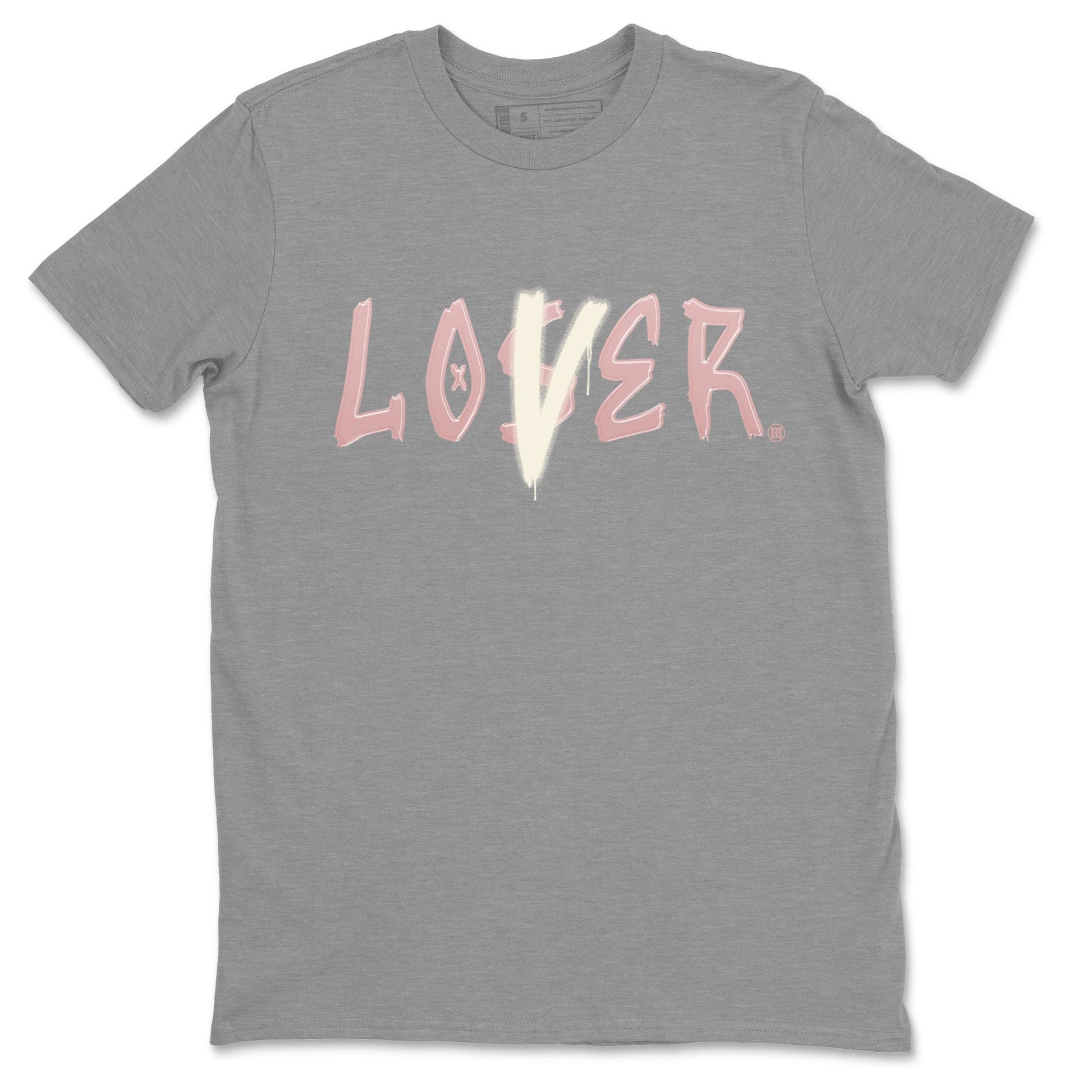 Air Jordan 1 Washed Pink Sneaker Match Tees Loser Lover Sneaker Tees Air Jordan 1 High OG WMNS Washed Pink Sneaker Release Tees Unisex Shirts Heather Grey 2
