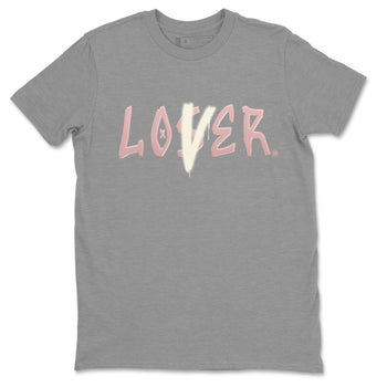 Air Jordan 1 Washed Pink Sneaker Match Tees Loser Lover Sneaker Tees Air Jordan 1 High OG WMNS Washed Pink Sneaker Release Tees Unisex Shirts Heather Grey 2