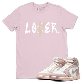 Air Jordan 1 Washed Pink Loser Lover Crew Neck Sneaker Tees Air Jordan 1 High OG WMNS Washed Pink Sneaker T-Shirts Washing and Care Tip