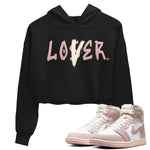 Air Jordan 1 Washed Pink Sneaker Match Tees Loser Lover Sneaker Tees Air Jordan 1 High OG WMNS Washed Pink Sneaker Release Tees Women's Shirts Black 1