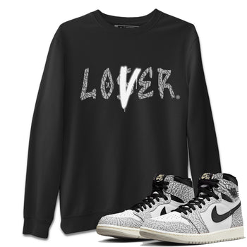 Jordan 1 White Cement Sneaker Match Tees Loser Lover Sneaker Tees Jordan 1 White Cement Sneaker Release Tees Unisex Shirts