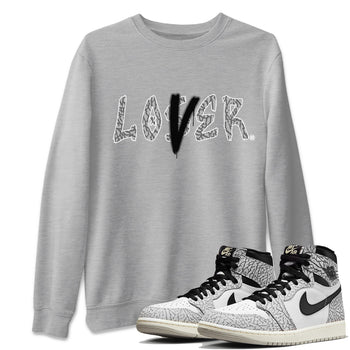 Jordan 1 White Cement Sneaker Match Tees Loser Lover Sneaker Tees Jordan 1 White Cement Sneaker Release Tees Unisex Shirts