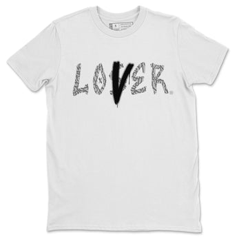 Jordan 1 White Cement Sneaker Match Tees Loser Lover Sneaker Tees Jordan 1 White Cement Sneaker Release Tees Unisex Shirts