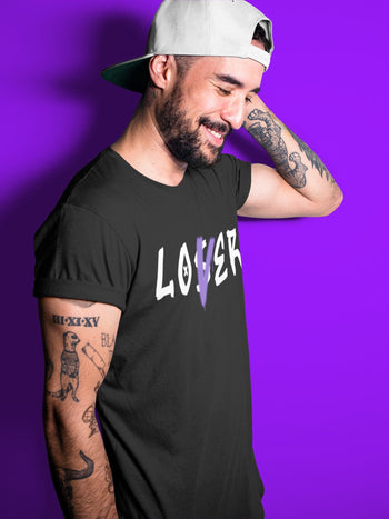 Jordan 1 WMNS Court Purple Sneaker Match Tees Loser Lover Sneaker Tees Jordan 1 WMNS Court Purple Sneaker Release Tees Unisex Shirts