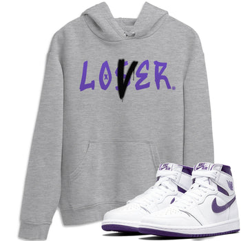 Jordan 1 WMNS Court Purple Sneaker Match Tees Loser Lover Sneaker Tees Jordan 1 WMNS Court Purple Sneaker Release Tees Unisex Shirts