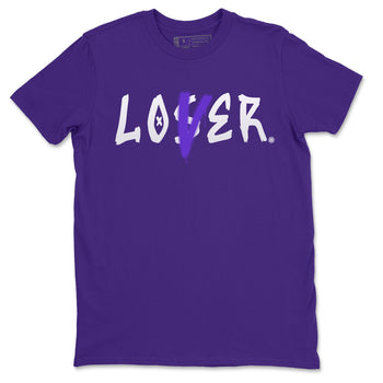 Jordan 1 WMNS Court Purple Sneaker Match Tees Loser Lover Sneaker Tees Jordan 1 WMNS Court Purple Sneaker Release Tees Unisex Shirts