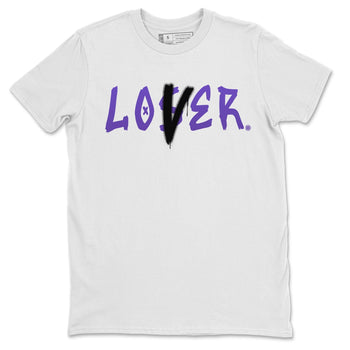 Jordan 1 WMNS Court Purple Sneaker Match Tees Loser Lover Sneaker Tees Jordan 1 WMNS Court Purple Sneaker Release Tees Unisex Shirts