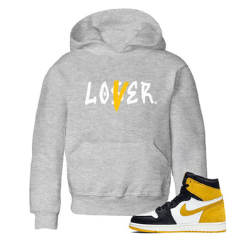 Jordan 1 High OG Yellow Ochre Shirt To Match Jordans Loser Lover Streetwear Fashion Air Jordan 1 Yellow Ochre SNRT sneaker release tees baby toddler Heather Grey 1 cotton Shirt