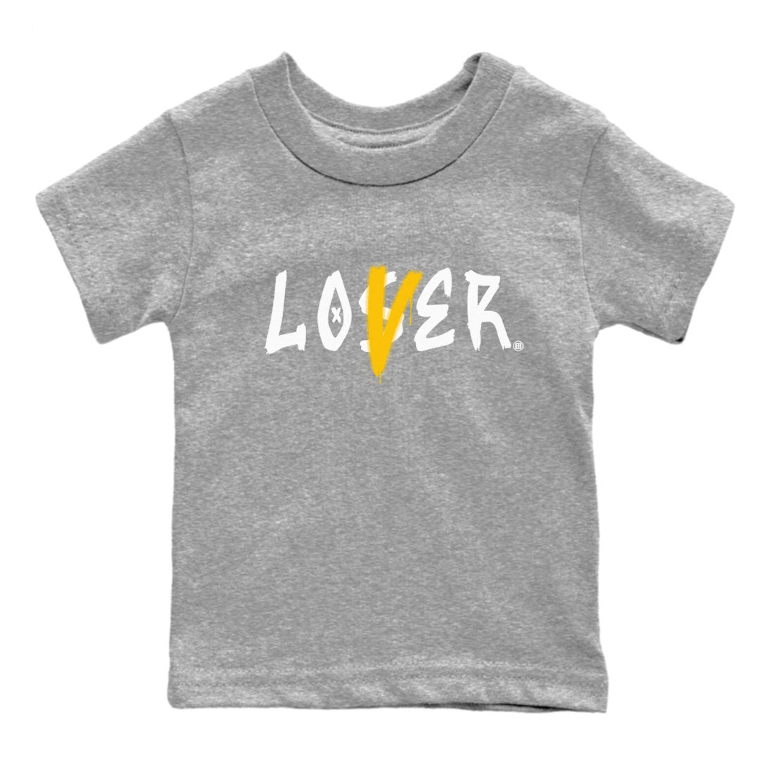 Jordan 1 High OG Yellow Ochre Shirt To Match Jordans Loser Lover Streetwear Fashion Air Jordan 1 Yellow Ochre SNRT sneaker release tees baby toddler Heather Grey 2 cotton Shirt