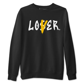 Jordan 1 High OG Yellow Ochre Shirt To Match Jordans Loser Lover Streetwear Fashion Air Jordan 1 Yellow Ochre SNRT Sneaker Release Tees unisex cotton Black 2 crew neck shirt